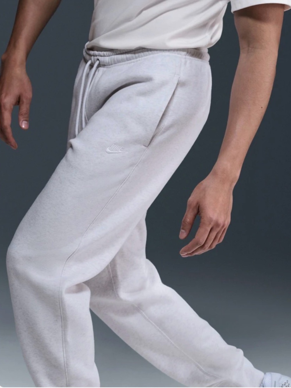 Nike Men's Birch Gray Fleece Sweatpants
